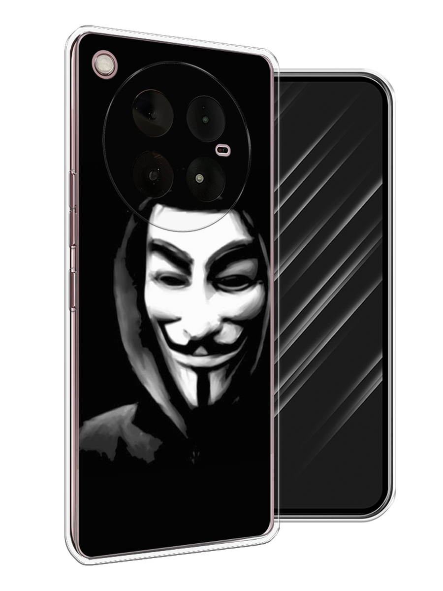 

Чехол Awog на Infinix Zero 40 4G "Анонимус", Черный;серый;белый, 3106350-1