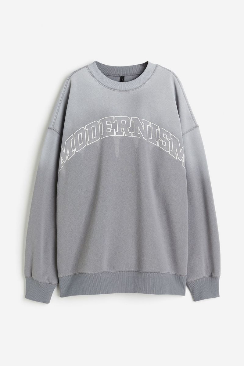 

Свитшот женский H&M 1222633 серый L, 1222633