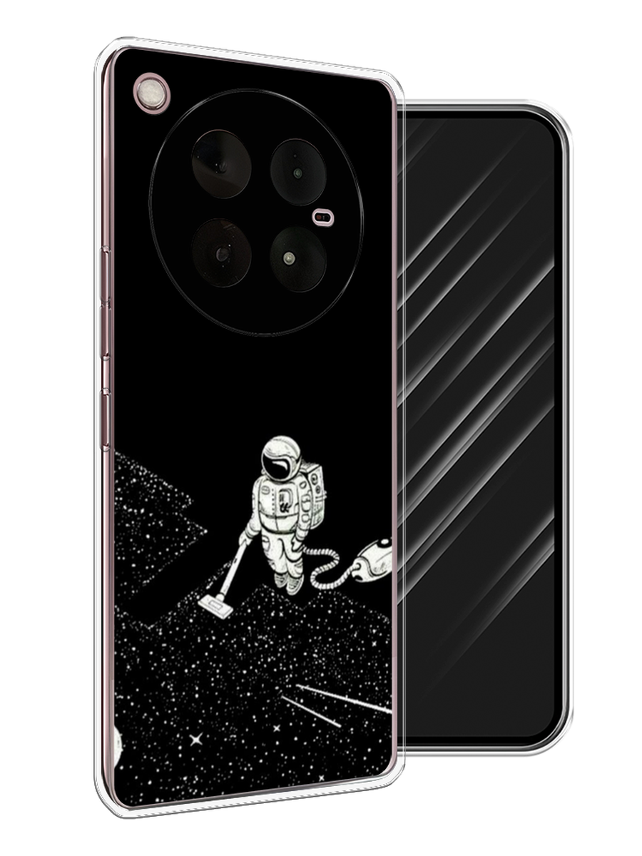 

Чехол Awog на Infinix Zero 40 4G "Космонавт с пылесосом", Белый, 3106350-1