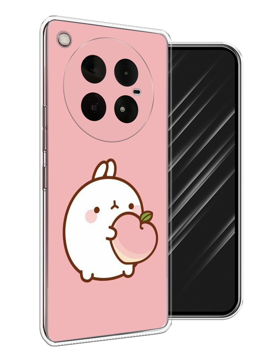 

Чехол Awog на Infinix Zero 40 4G "Кролик с персиком", Розовый;бежевый, 3106350-1
