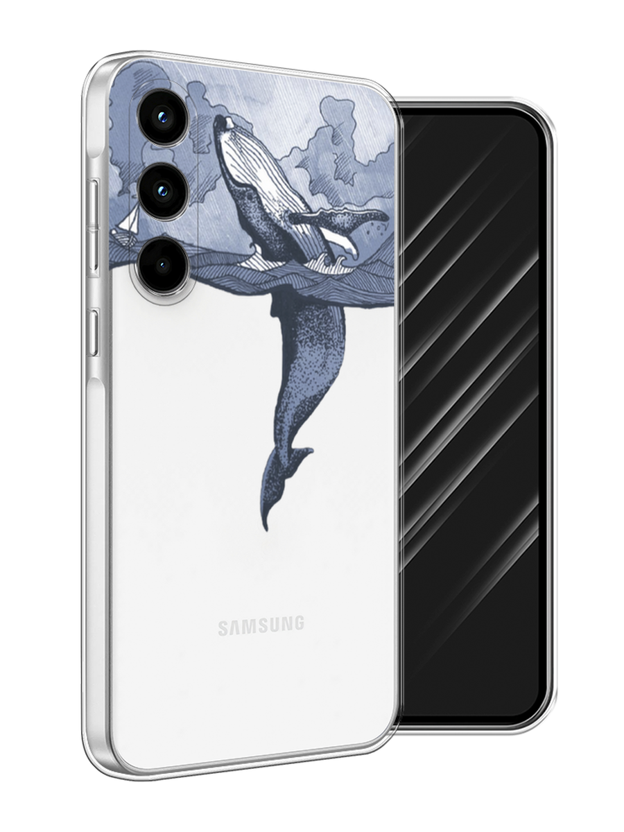 

Чехол Awog на Samsung Galaxy A35 5G "Два измерения", Голубой;черный;прозрачный, 2109350-1