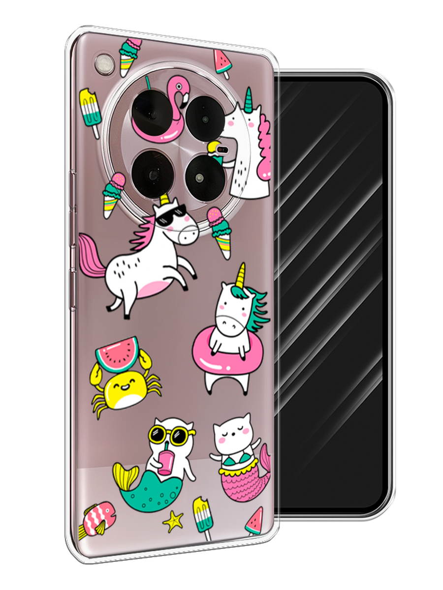 

Чехол Awog на Infinix Zero 40 4G "На отдыхе", Белый;бирюзовый;розовый, 3106350-1