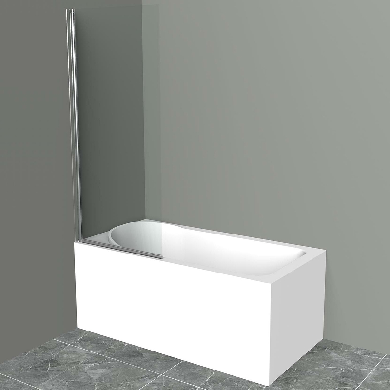 

Шторка на ванну BelBagno UNO-V-1-75/150-C-Cr профиль Хром стекло прозрачное
