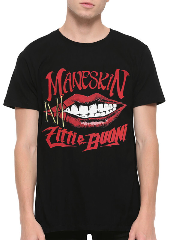 

Футболка мужская Dream Shirts Maneskin черная 3XL, Maneskin