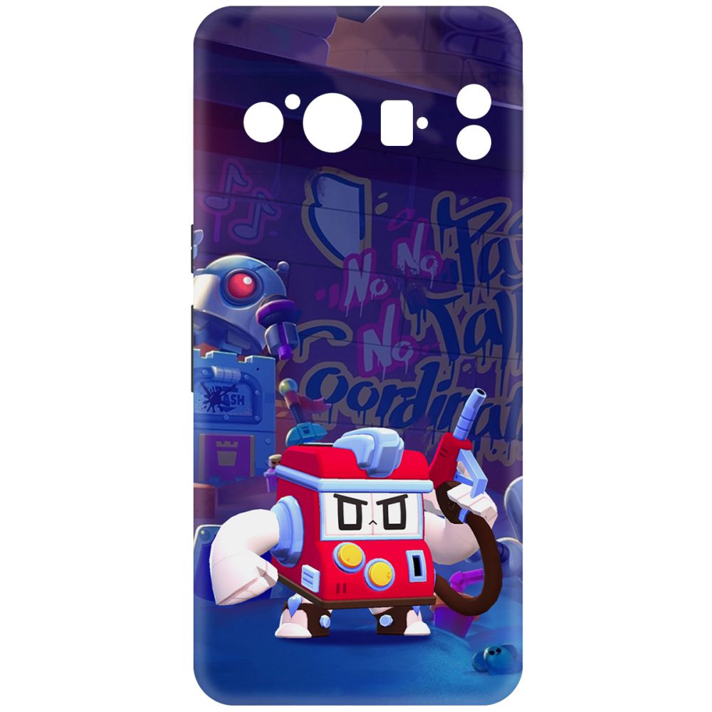 

Чехол-накладка Krutoff Soft Case Brawl Stars - V8-БИТ для GOOGLE Pixel 8 Pro черный