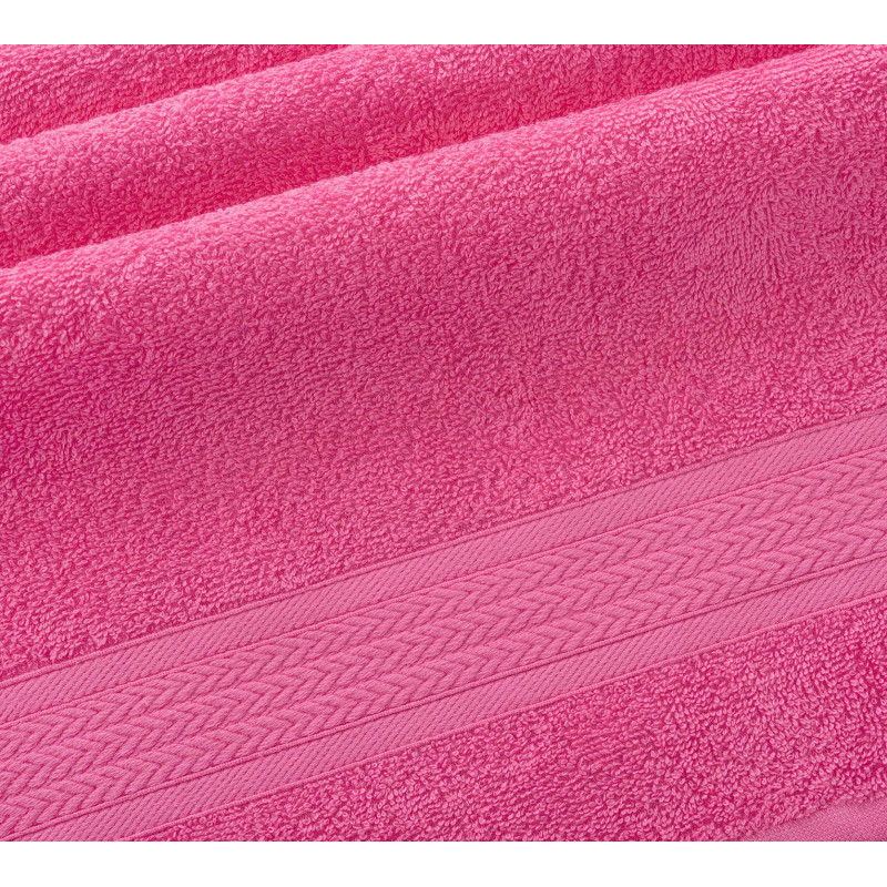 Полотенце Текс-Дизайн 40х70 см махровое Утро ярко-розовый