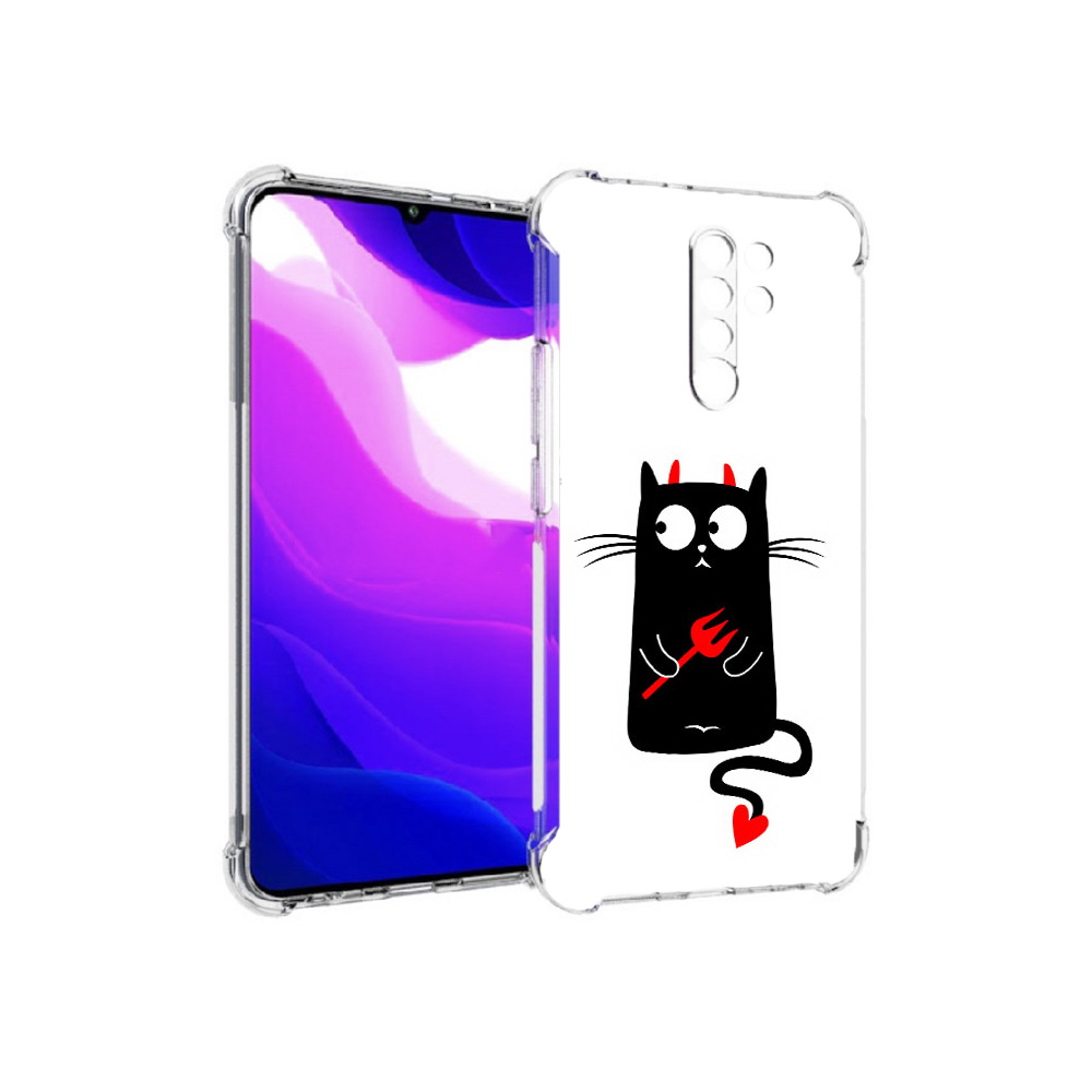 Чехол MyPads Tocco для Xiaomi Redmi 9 Кот демон (PT150826.259.97)