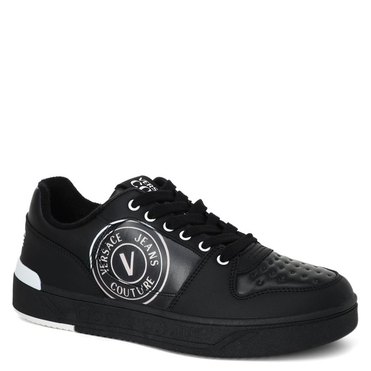 

Кеды мужские Versace Jeans Couture 74YA3SJ1 черные 43 EU, Черный, 74YA3SJ1