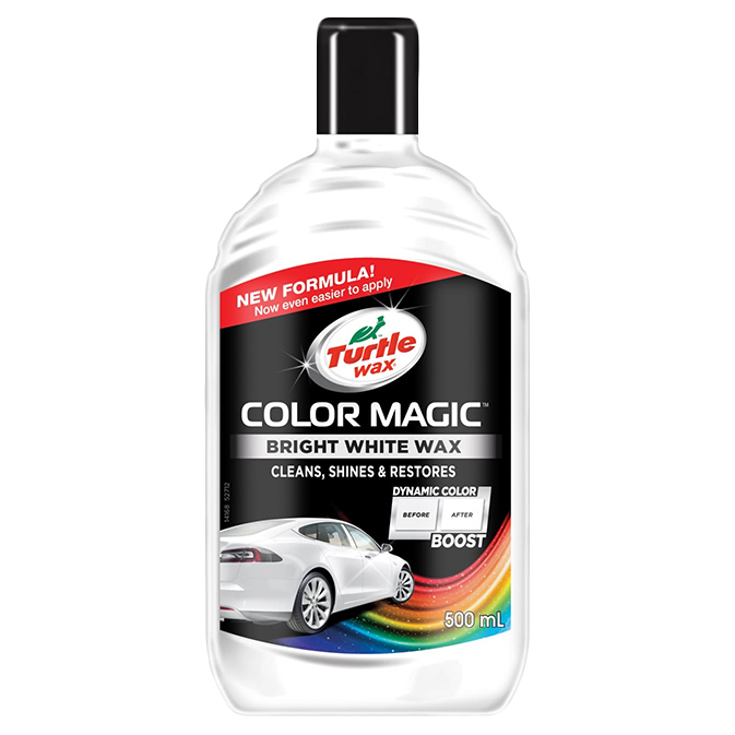 фото Полироль кузова белая color magic bright white 500мл turtle wax