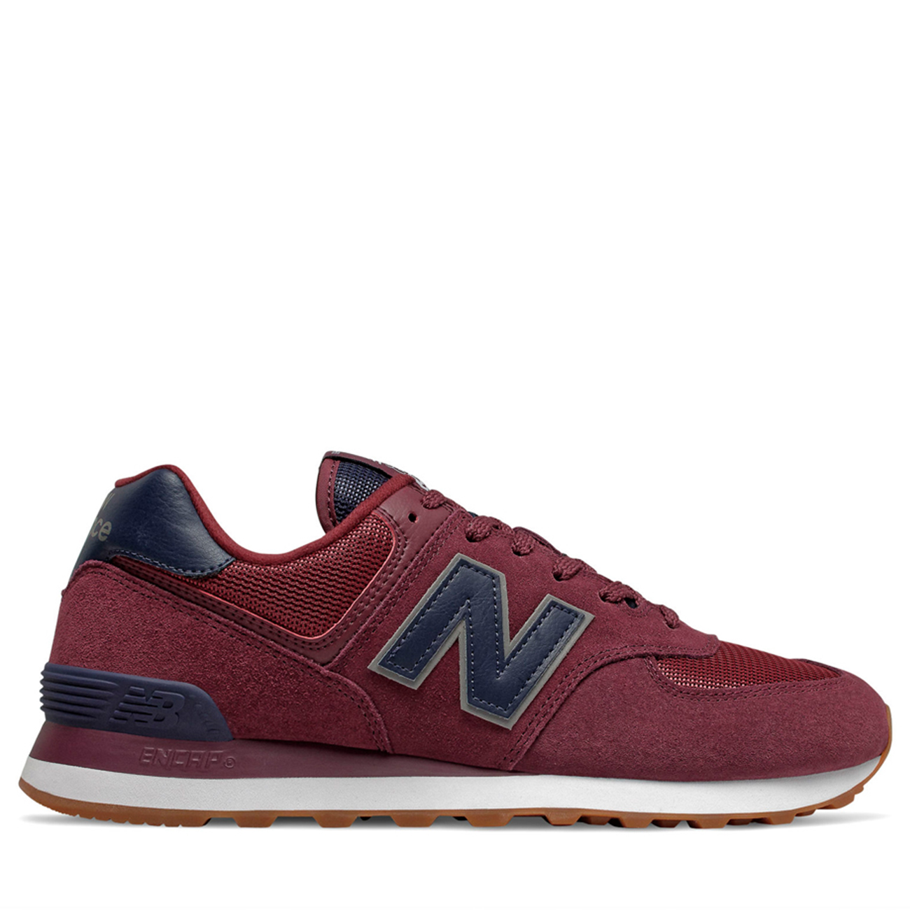 фото Кроссовки мужские new balance 574 бордовые 42 eu