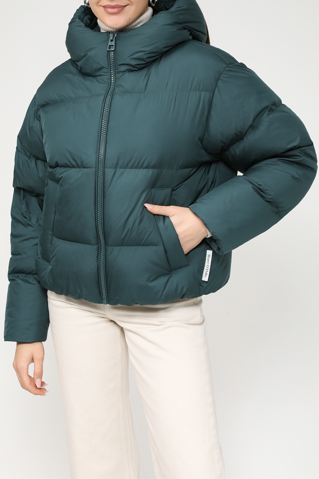 

Куртка женская Marc O'Polo 309087470079 синяя 36, Синий, 309087470079
