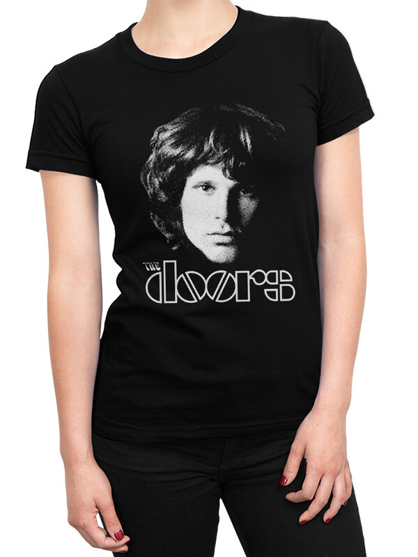 фото Футболка женская design heroes the doors - джим моррисон черная 3xl