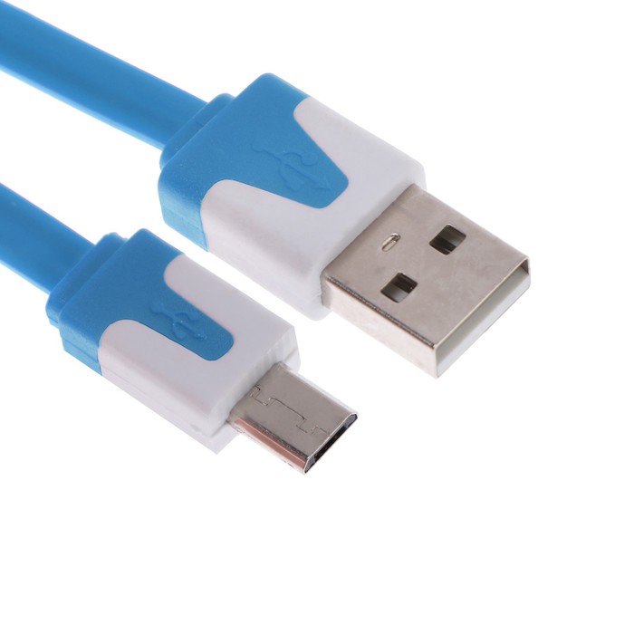 Кабель OXION DCC328, microUSB - USB, зарядка + передача данных, 1 м, плоский, красный