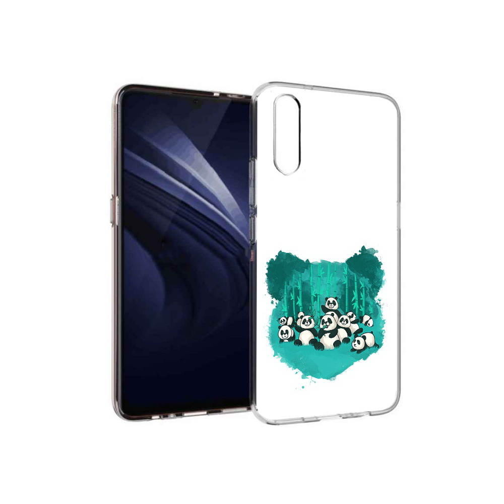 

Чехол MyPads Tocco для Vivo V17 Neo нарисованные панды (PT226959.388.508), Прозрачный, Tocco