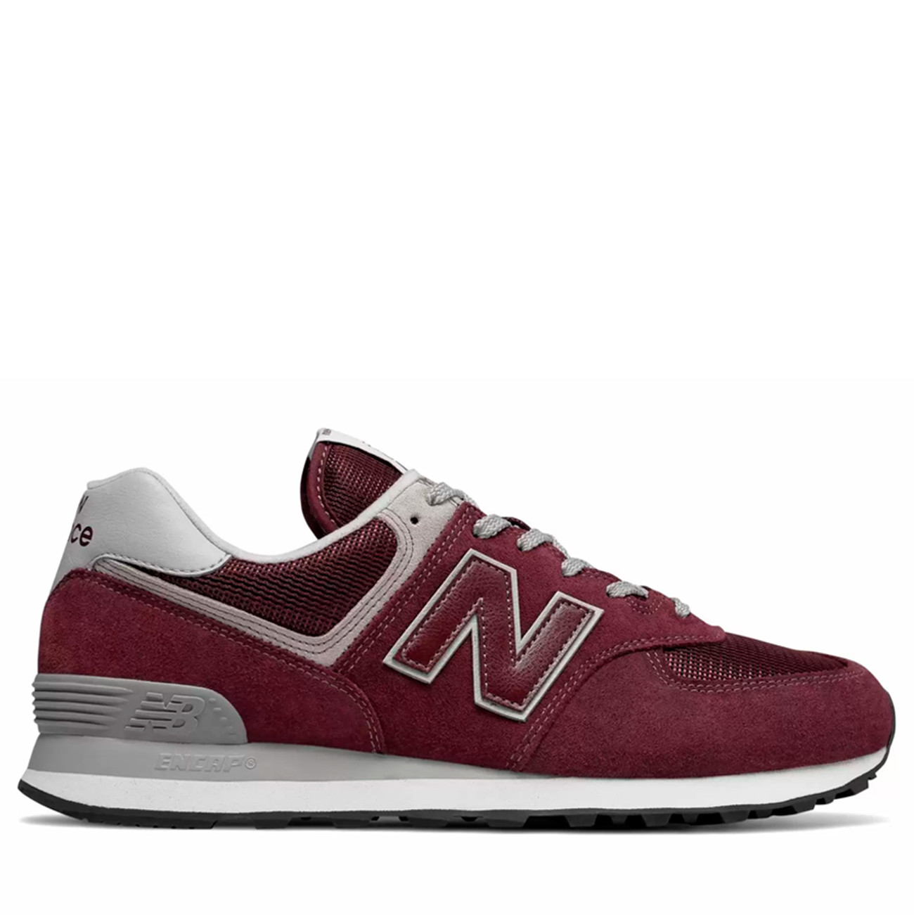 Кроссовки мужские New Balance 574 бордовые 40.5 EU