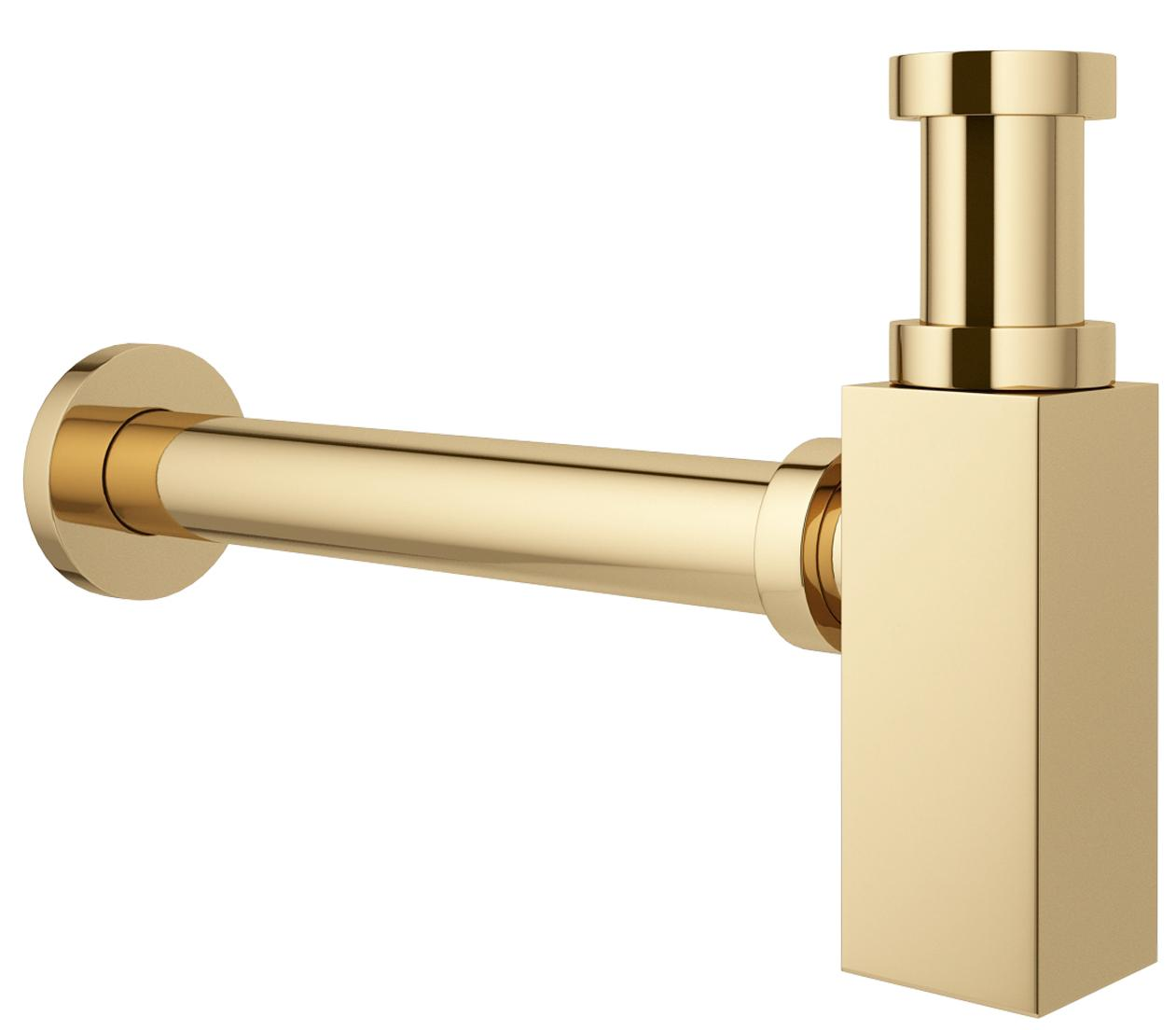 

Металлический сифон для раковины Vimarr Drainage 5180054000, золото