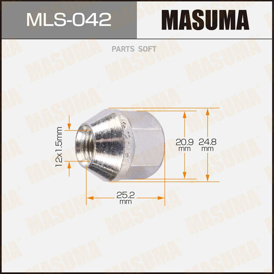 

Гайка MASUMA 12x1.5