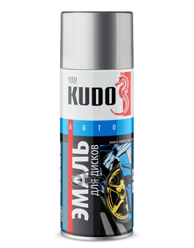 

KUDO KU5205 Эмаль для дисков тальной металлик 520мл