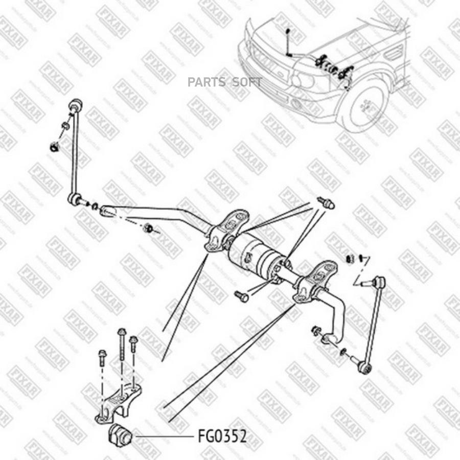 

FIXAR FG0352 Втулка пер.стабл.RANGE ROVER SPORT 10= 1шт