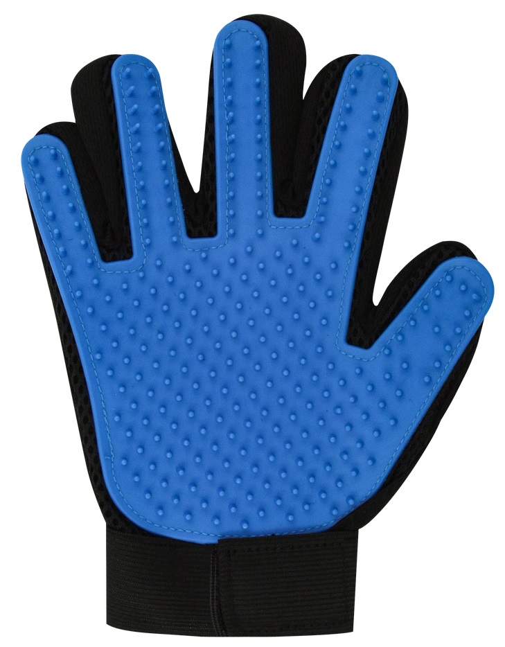 Перчатка для вычесывания шерсти кошек и собак