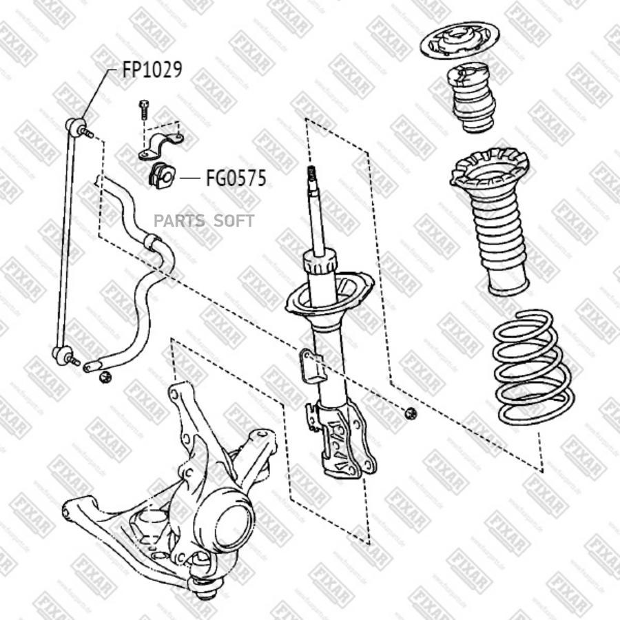 

Втулка Стабилизатора Переднего FIXAR FG0575