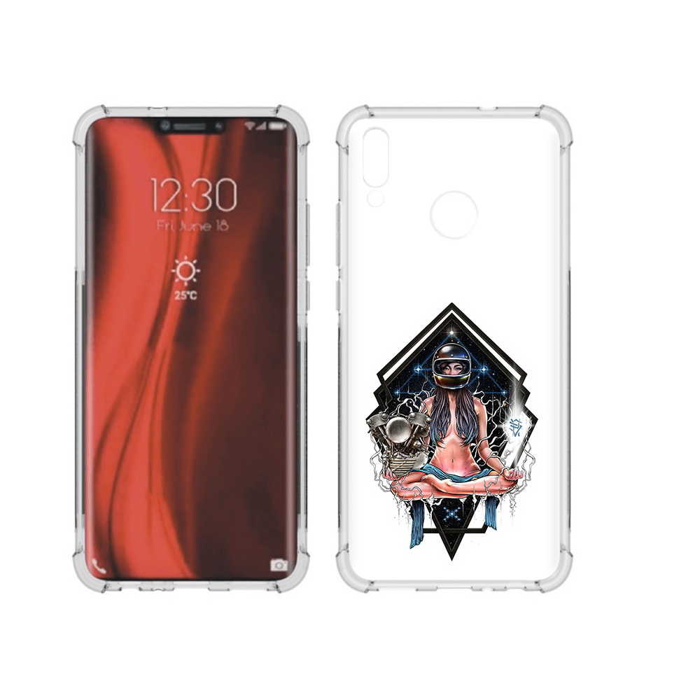 

Чехол MyPads Tocco для Honor 8X красивая девушка в шлеме (PT118984.69.406), Tocco