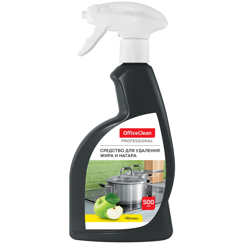 

OfficeClean Professional Антижир, Яблоко жидкость, с курком, 500 мл, Professional Антижир, Яблоко жидкость, с курком, 500 мл
