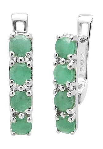 

Серьги из серебра с изумрудом Evora 631486-e, 631486-e