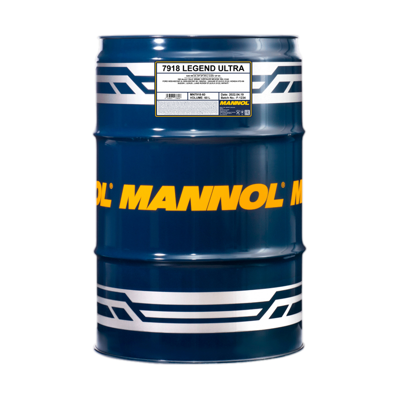 

7918 MANNOL LEGEND ULTRA 0W20 60 л. Синтетическое моторное масло 0W-20