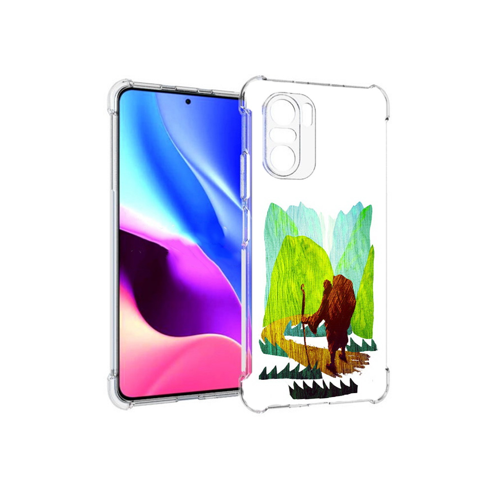 

Чехол MyPads Tocco для Xiaomi Redmi K40 Лесная тропа (PT158239.260.106), Прозрачный, Tocco