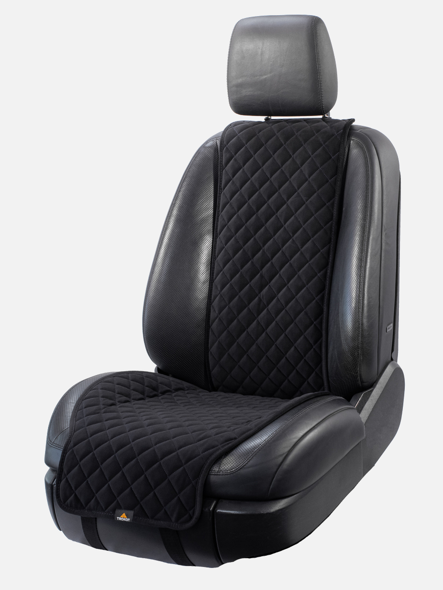фото Trokot / чехол на сиденья а/м на передние сиденье 1 шт, универ. размер, чёрный трокот