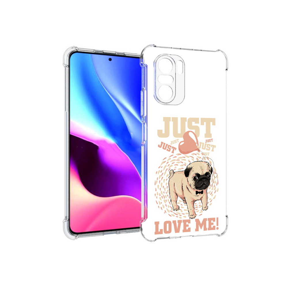 

Чехол MyPads Tocco для Xiaomi Redmi K40 Люби меня (PT158239.260.109), Прозрачный, Tocco