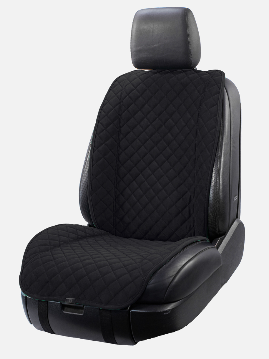 фото Trokot / чехол на сиденья а/м на передние сиденье 1 шт, универ. размер, чёрный трокот