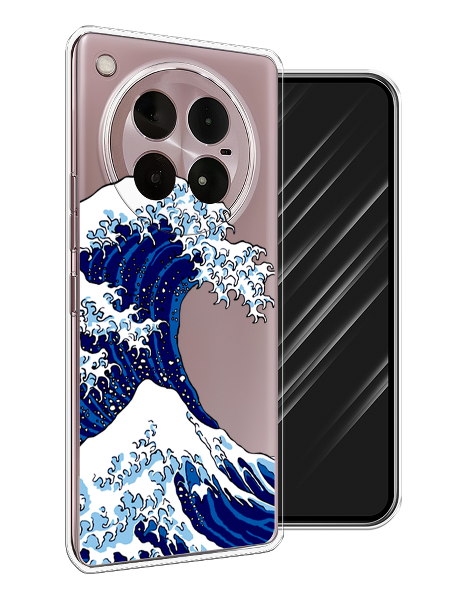 

Чехол Awog на Infinix Zero 40 4G "Волна в Канагаве", Синий;белый, 3106350-1