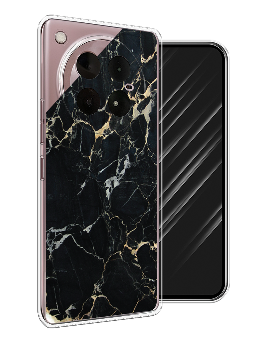

Чехол Awog на Infinix Zero 40 4G "Черный мрамор уголок", Черный;золотистый, 3106350-1