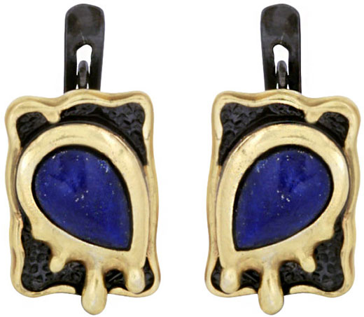 

Серьги из серебра с лазуритом Балтийское золото 72231035-bz, 72231035-bz