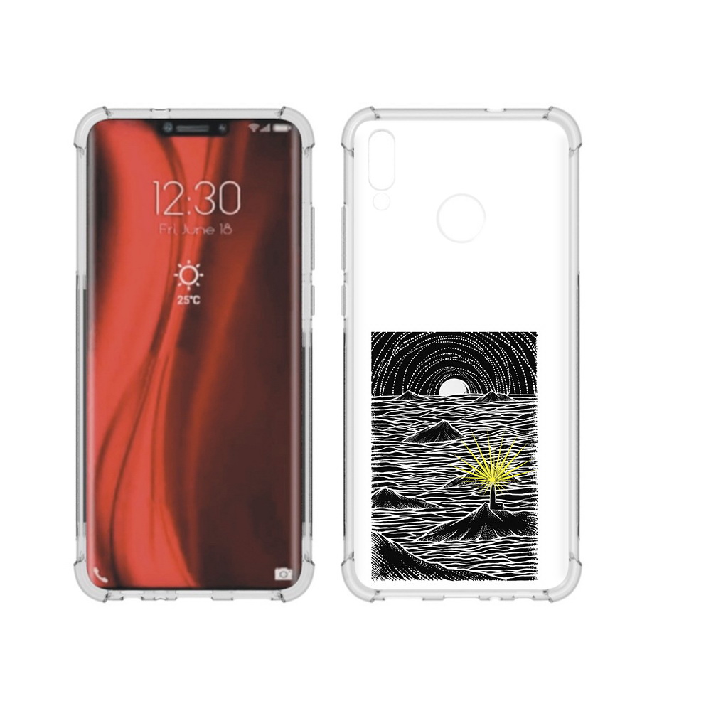 

Чехол MyPads Tocco для Honor 8X маяк в черно белом море (PT118984.69.460), Tocco