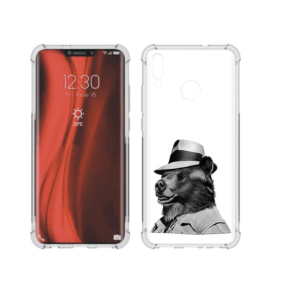 Чехол MyPads Tocco для Honor 8X медведь в шляпе (PT118984.69.465)