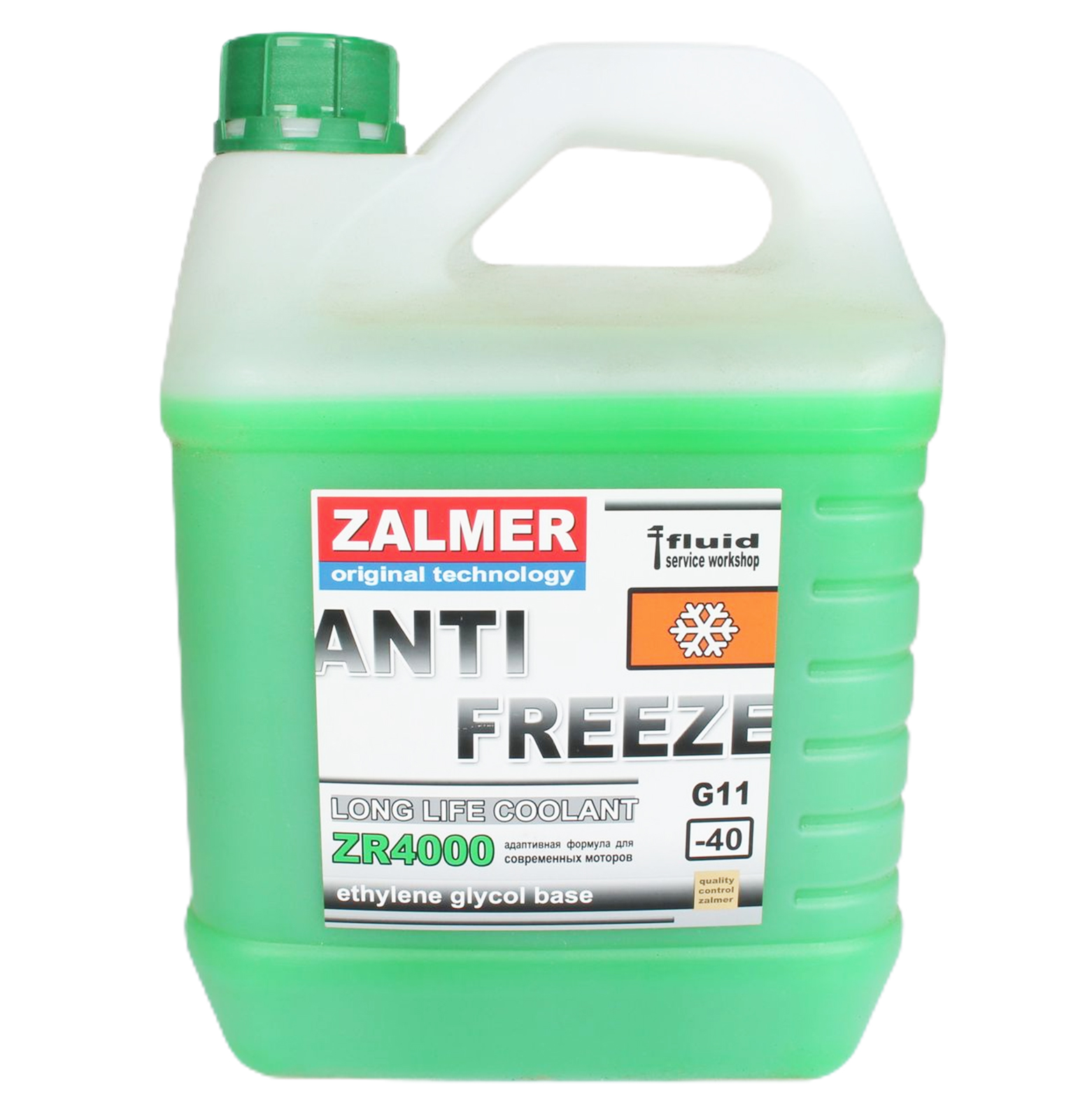 Антифриз ZALMER ZR4000 G11 зеленый 4кг