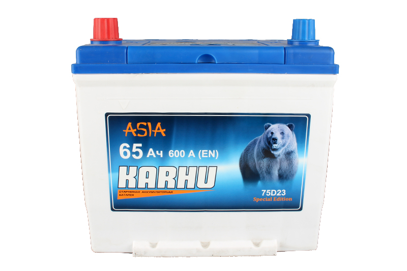 Аккумуляторная батарея KARHU 75D23R 6СТ65 азия