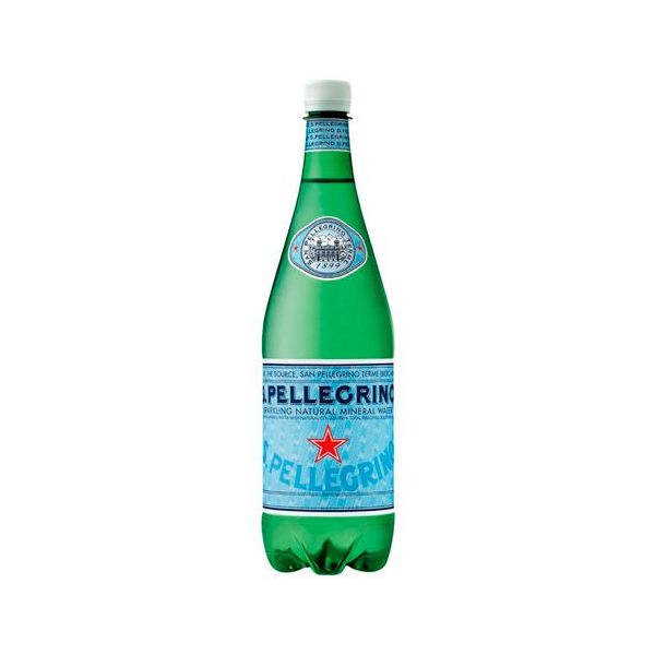 Вода минеральная природная S.Pellegrino газированная 1 л