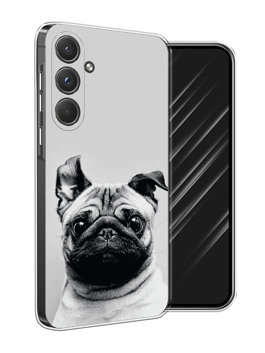 

Чехол Awog на Samsung Galaxy A55 5G "Ушастый мопс", Серый, 2109450-1
