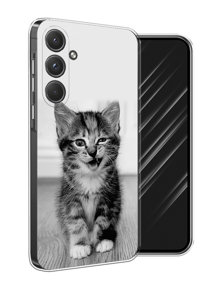 

Чехол Awog на Samsung Galaxy A55 5G "Подмигивающий котенок", Черный;серый, 2109450-1