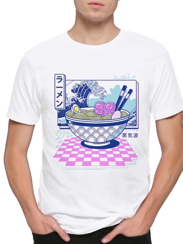 

Футболка мужская Dream Shirts Вейпорвейв Большая Волна в Канагаве белая XL, Вейпорвейв Большая Волна в Канагаве