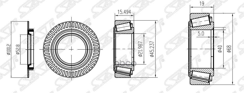 

Подшипник Fr Ступицы Mercedes Cls/E W211/W212 02- Sat арт. ST29806502