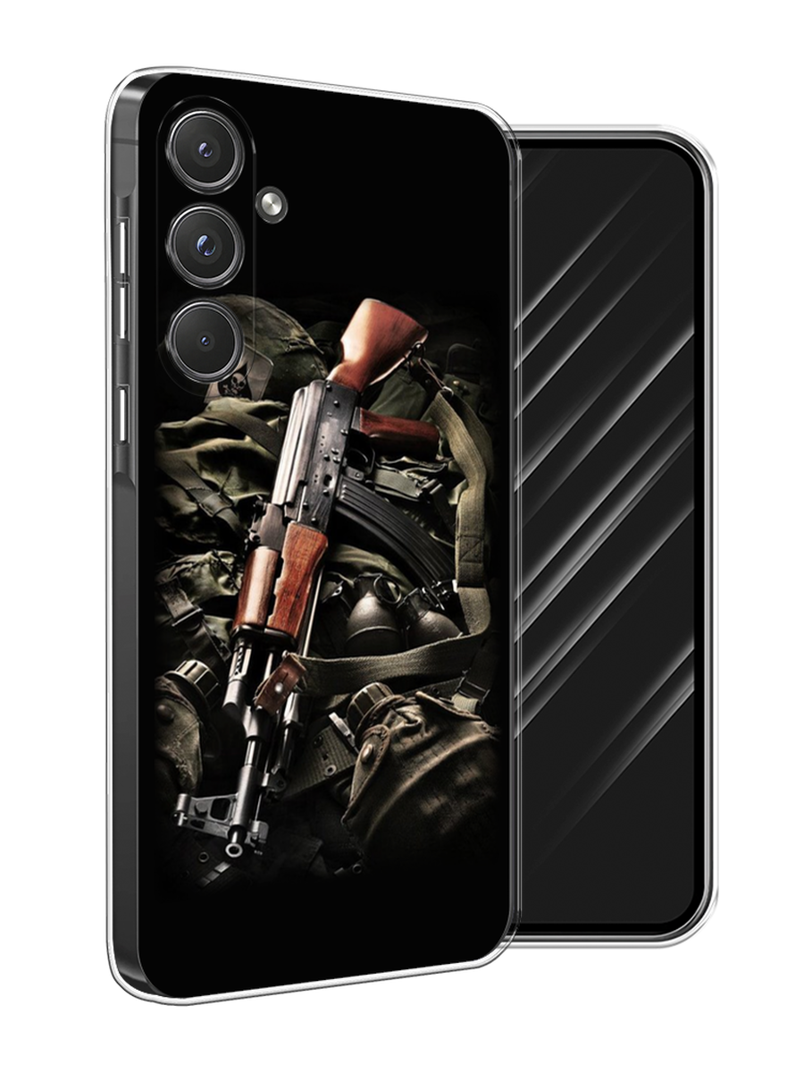 

Чехол Awog на Samsung Galaxy A55 5G "Автомат", Черный;коричневый;серый, 2109450-1