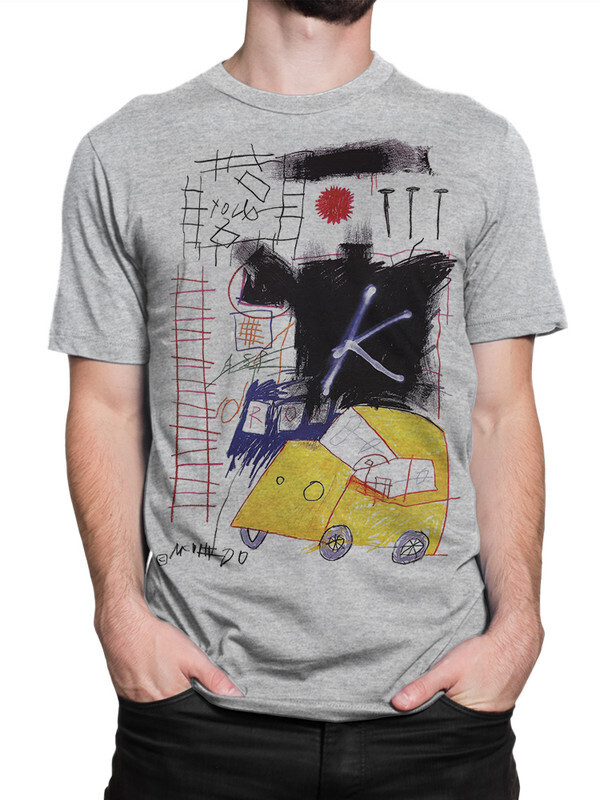 

Футболка мужская Dream Shirts Жан-Мишель Баския серая S, Серый, Жан-Мишель Баския
