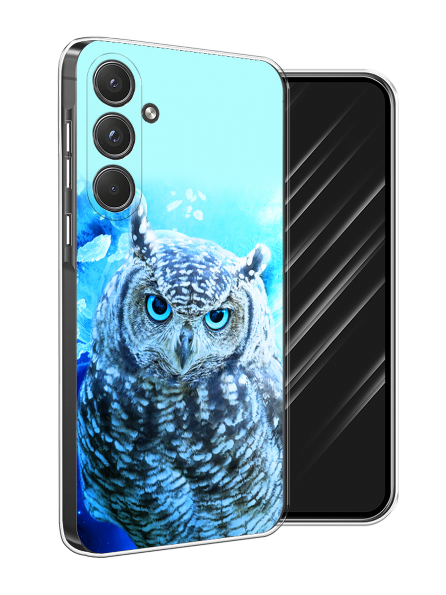 

Чехол Awog на Samsung Galaxy A55 5G "Сова арт 7", Синий;голубой, 2109450-1