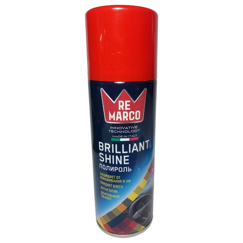 

Полироль для пластика RE MARCO Brilliant Shine глянец 200мл, аэрозоль, Perfume 212, RM-241