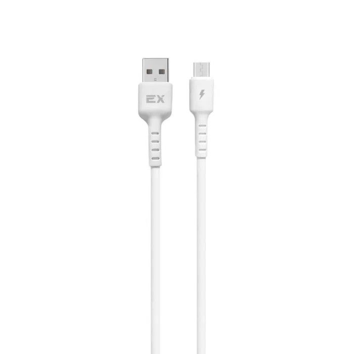 

Кабель Exployd EX-K-1260, microUSB - USB, 3 А, 1 м, силиконовая оплетка, белый